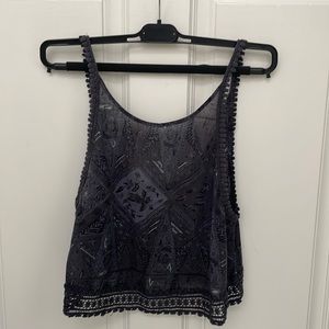 Golden by TNA aritzia crop summer tank